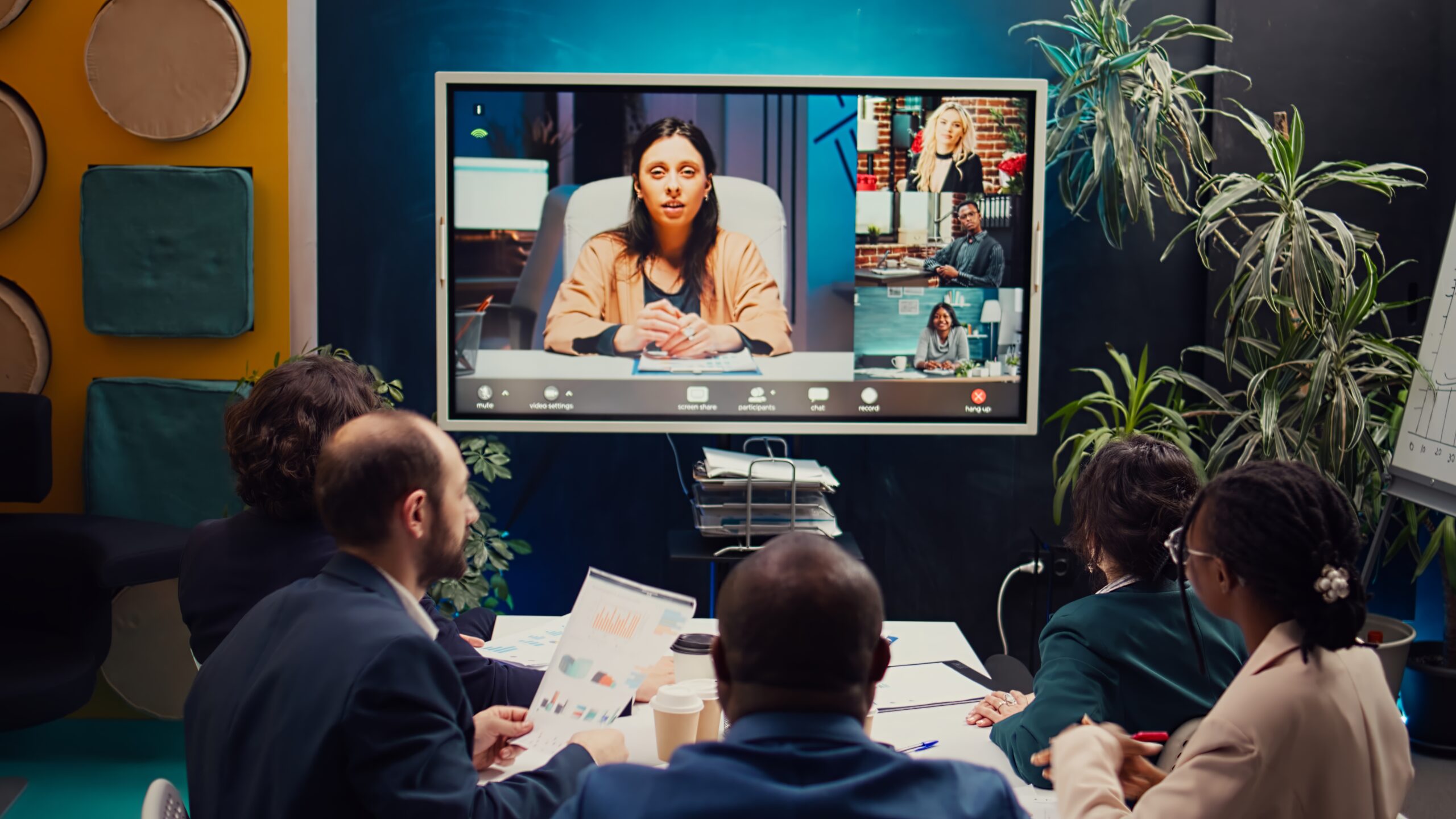 Business partners collaborating on global development project via videocall How to Keep Meetings on Track