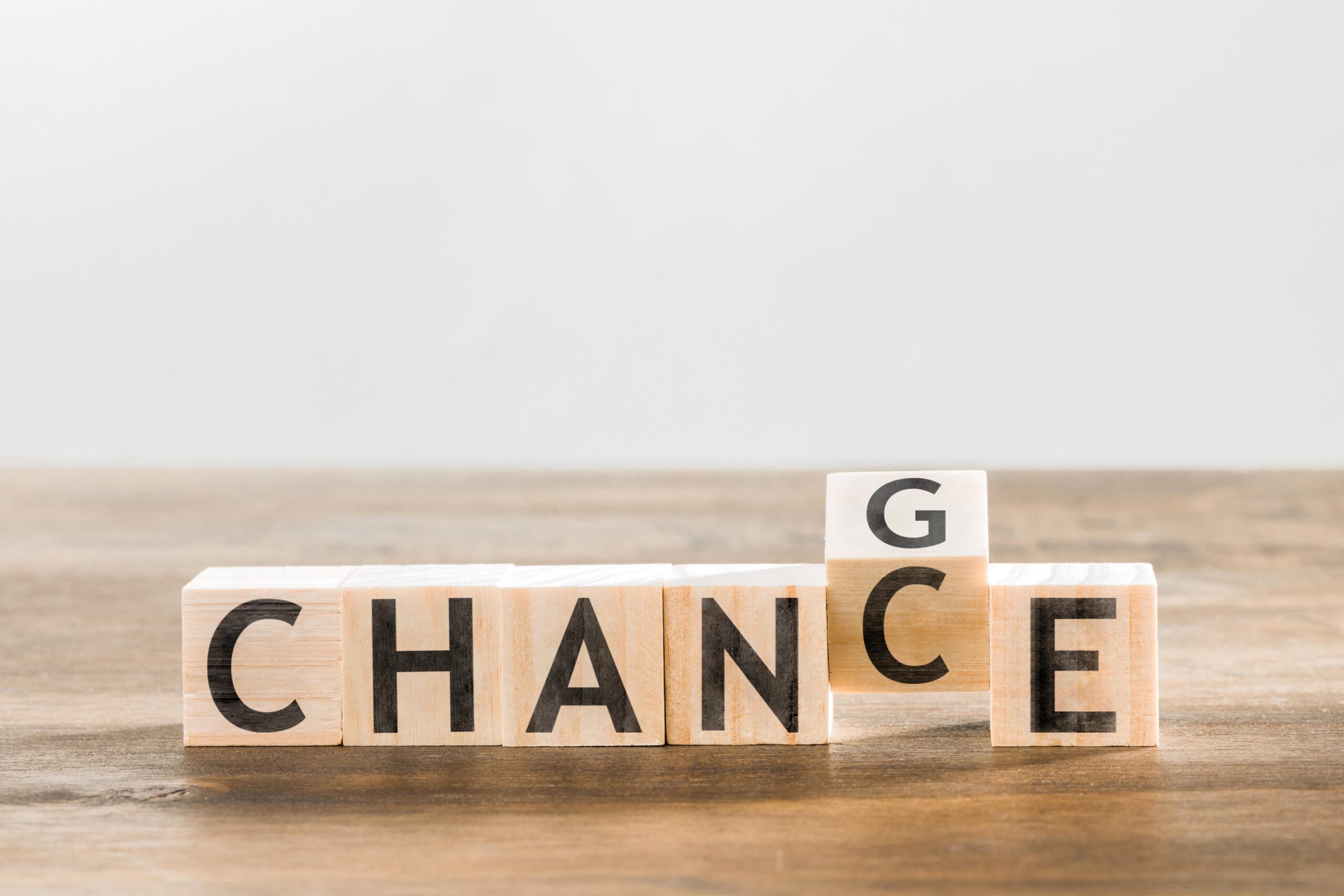 chance-word-letters-desk Small Change Big Difference