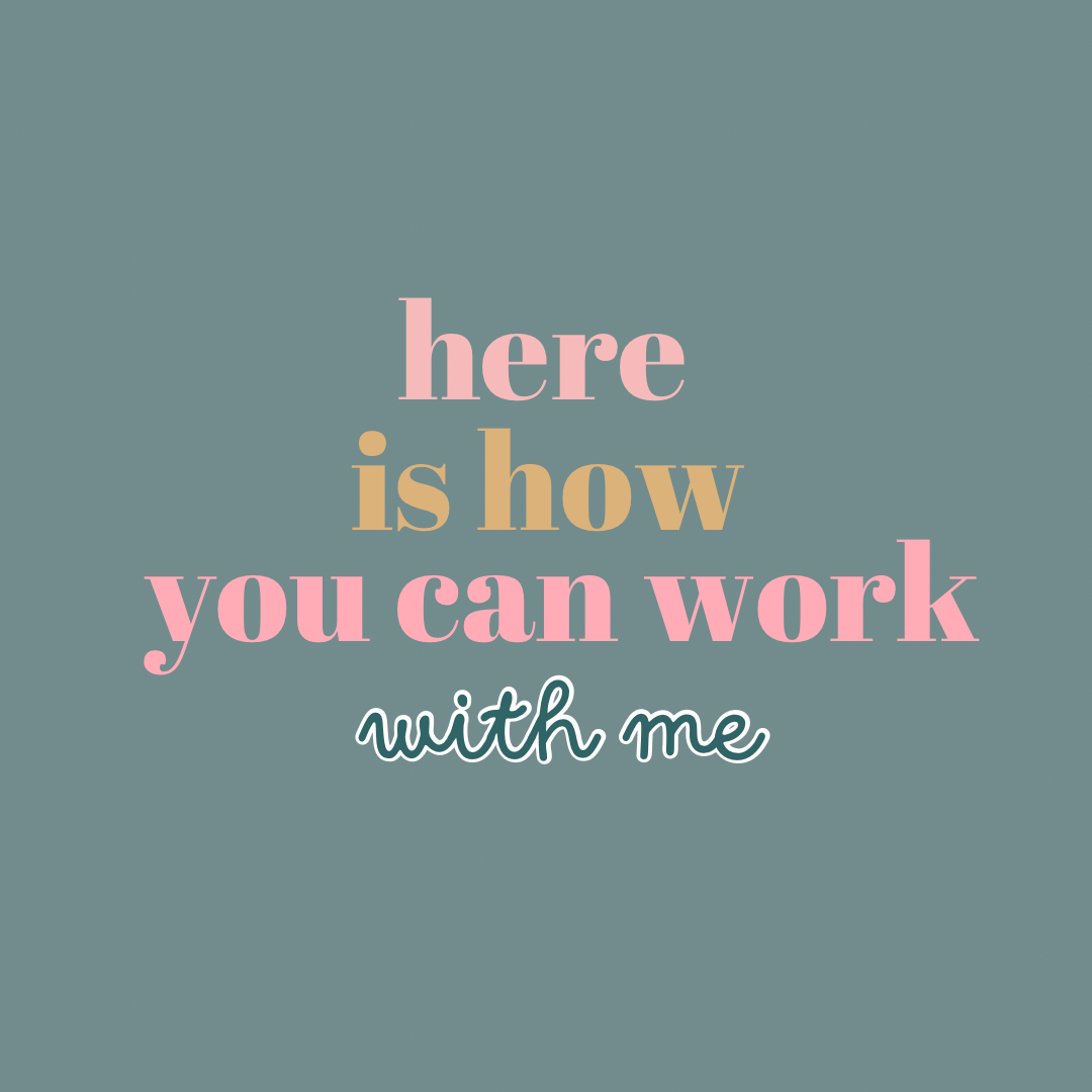 Ways to Work With Me